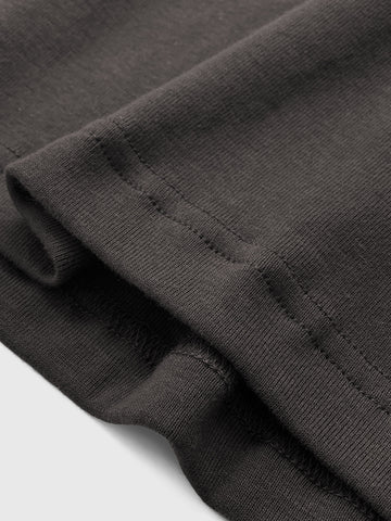 Cotton Ribbed Round Neck Tee